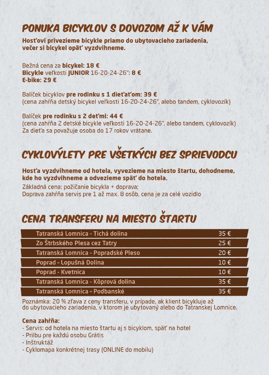 Apartman Hrebienok V Hrebienok Rezort Vysoké Tatry Eksteriør bilde